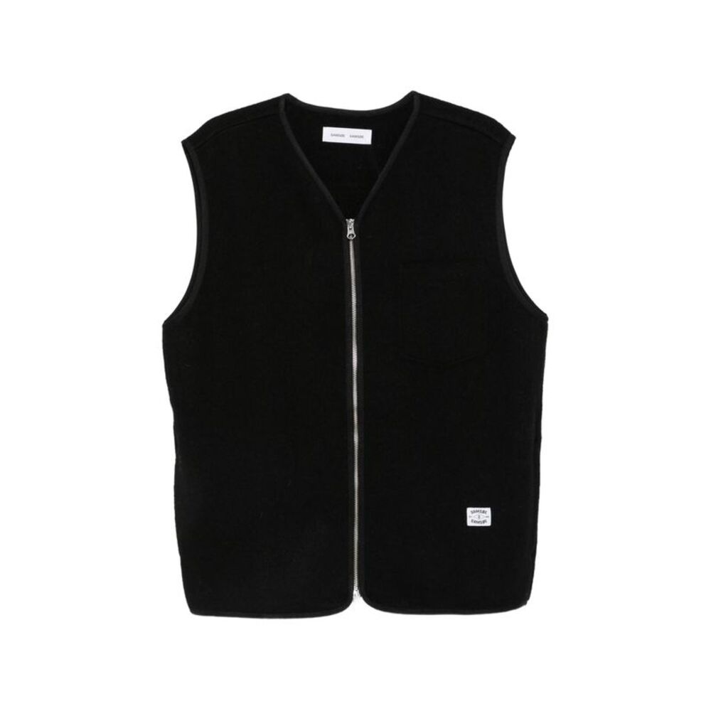 Samsoe Samsoe Black Jackets - Waistcoats & Gilets Men